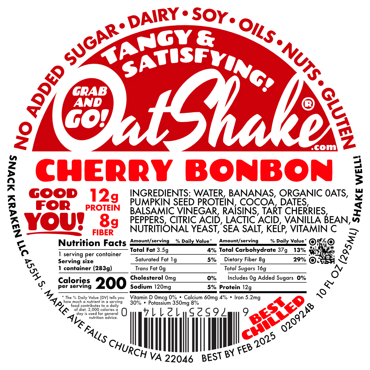 Cherry Bonbon Oatshake